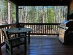 Dining Table on Wraparound with Views of Forest